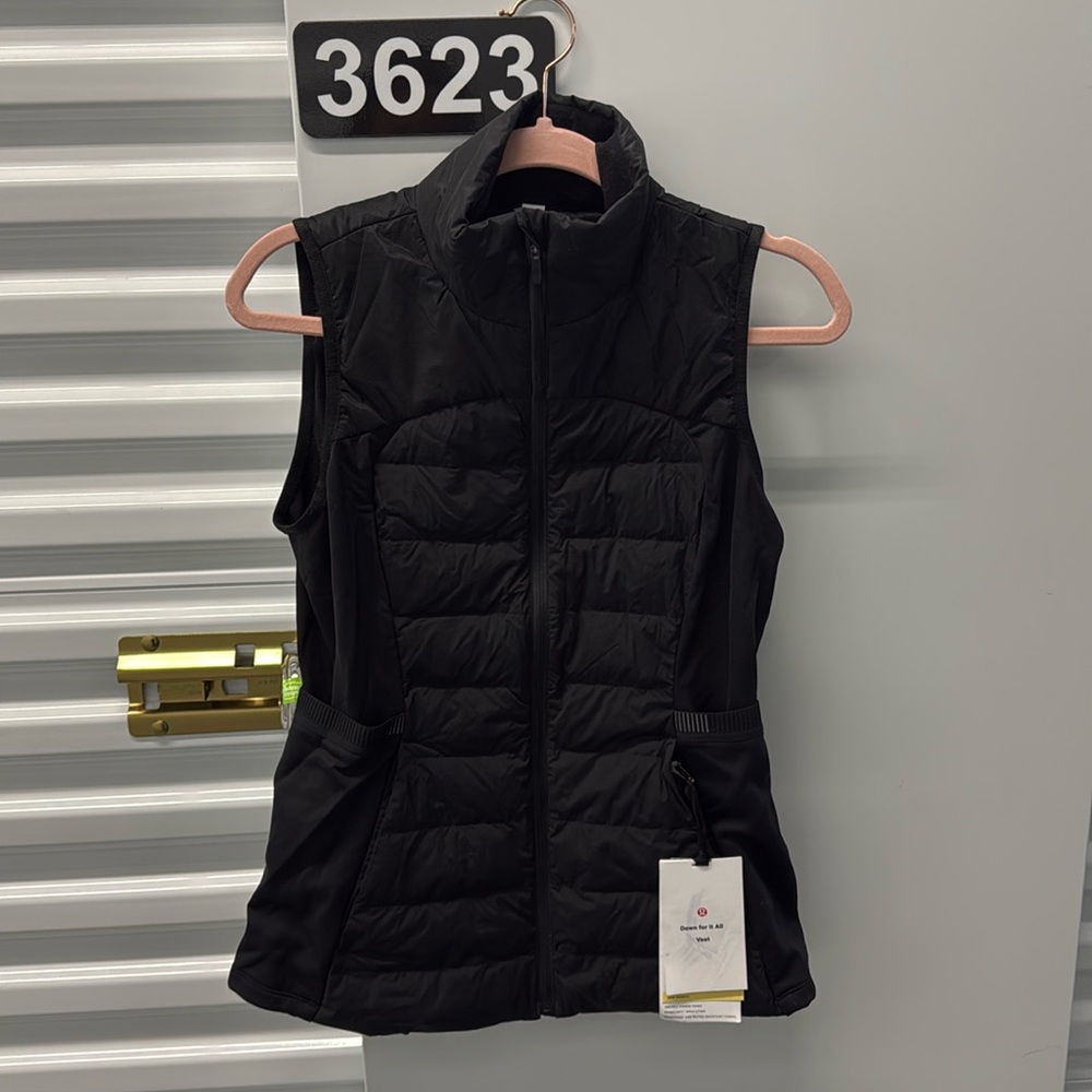 Black Lululemon “Down for it All” vest